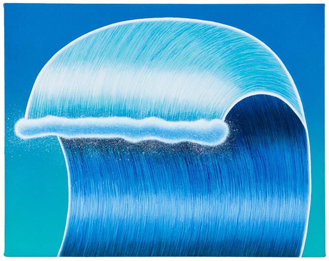 Matthew F Fisher, Silver Boy Blue, 2014 Acrylic on canvas, 15 x 19 inches.