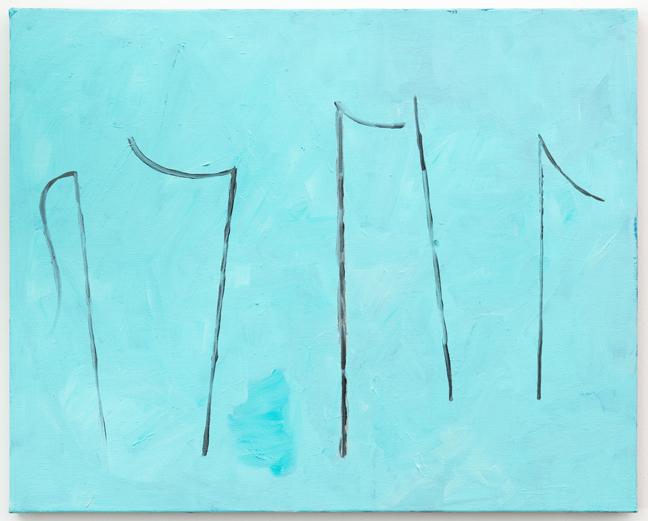 Strokes, 2016, oil on canvas, 16 x 20 inches.