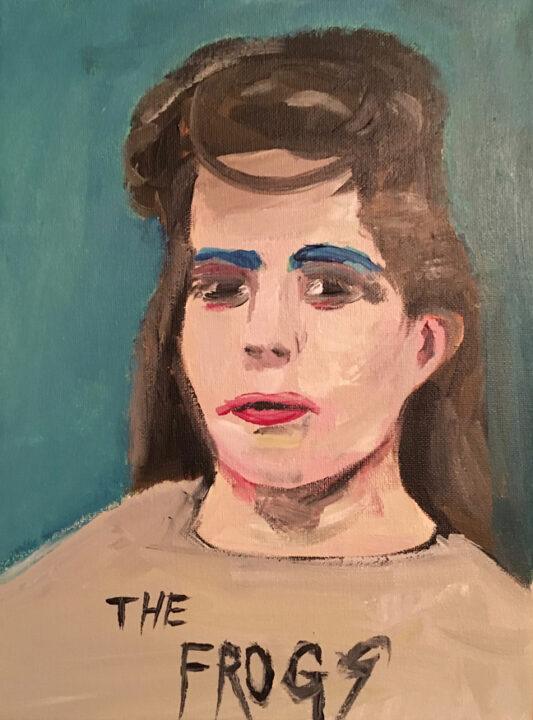 Andy Heck Boyd, The Frogs, 2016, acrylic on canvas, 12 x 9 inches.