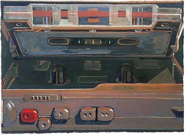 Anthony Palocci Jr, Field Recordings, 2016, gouache on paper, 11 x 15 inches.