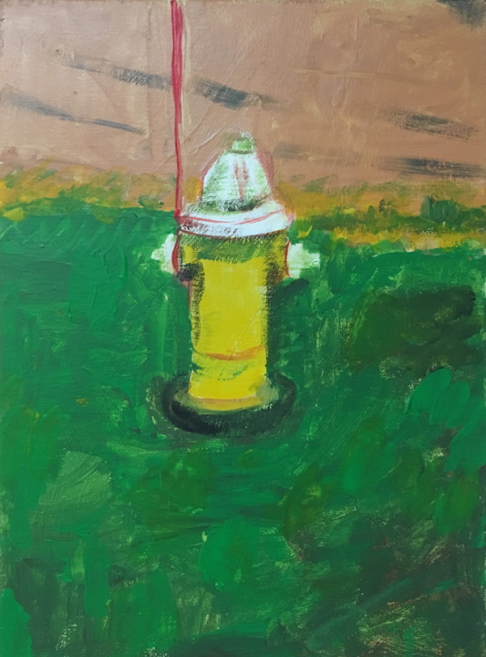 Andy Heck Boyd, Still Life, 2016, acrylic on canvas, 12 x 9 inches.