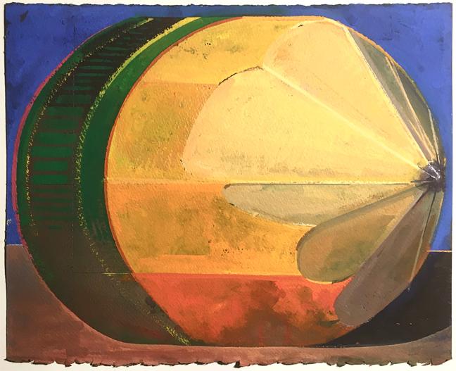 Anthony Palocci Jr., Untitled (Pencil Stub) 2018, gouache on paper, 11 x 14 inches.