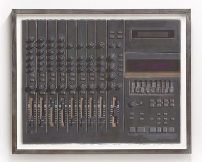 Anthony Palocci Jr., Yamaha MultiTrack, 2017, gouache on paper, 15 x 19 inches.