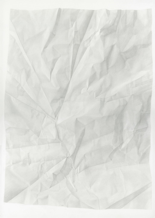 Juliet Jacobson, Birthday Tequila (Verso Horizontal Flip) 2015, graphite on paper, 20 x 14 inches.