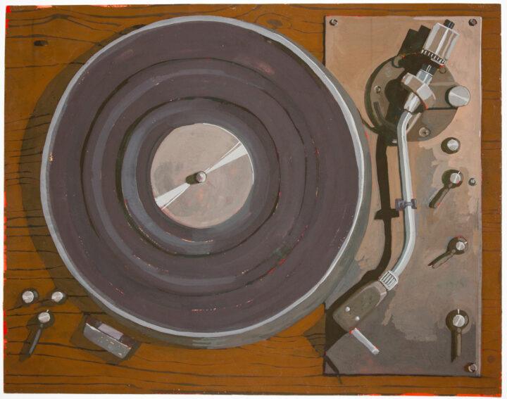 Direct Drive, 2016, gouache on paper, 18 x 14.5 inches.